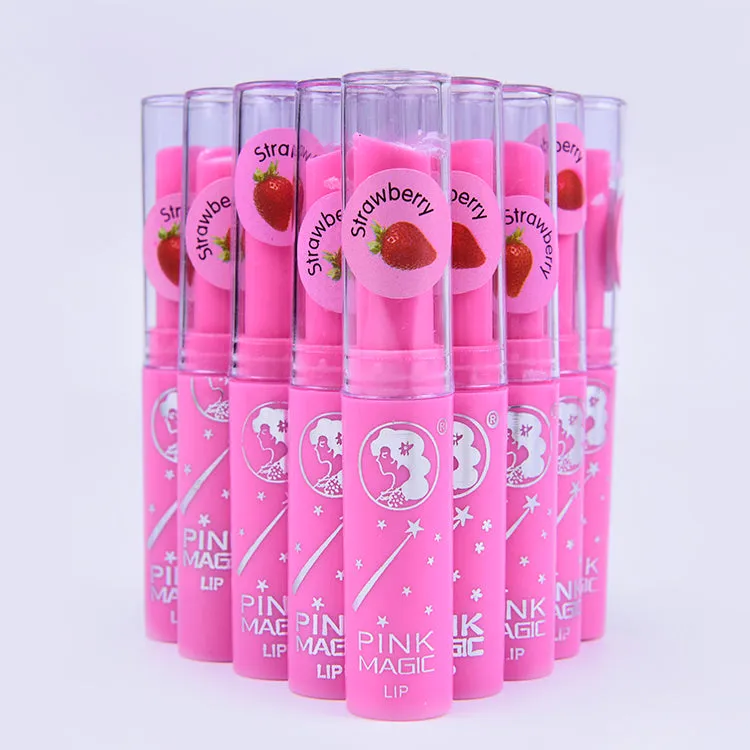 3Pcs Strawberry Pink Lipstick -PINK