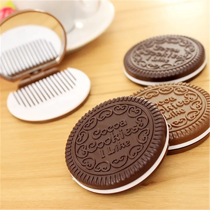 Adorable Cookie Compact Mirror Set for Princesses OnTheGo