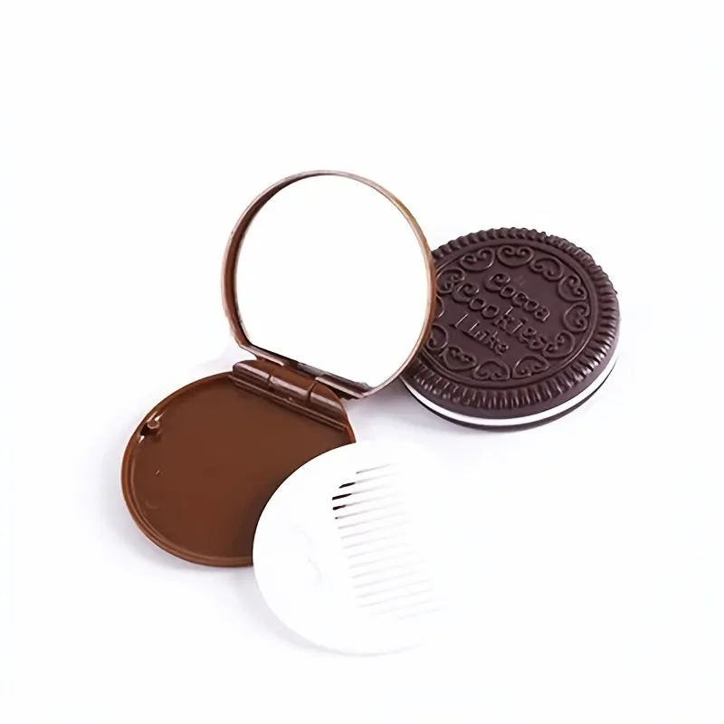 Adorable Cookie Compact Mirror Set for Princesses OnTheGo