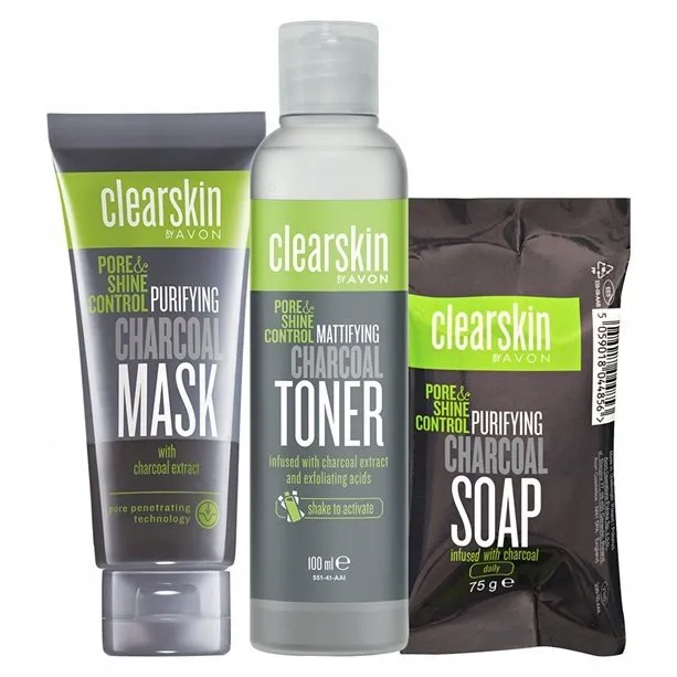 Avon Clearskin Pore & Shine Control Purifying Charcoal Soap - 75g