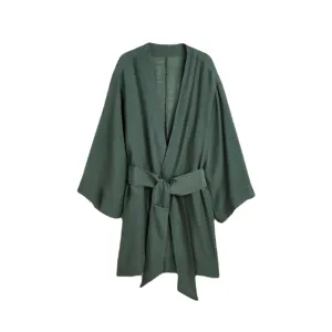 Beach cover-up with belt H&M Belted Beach, khaki green