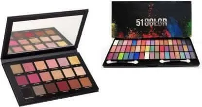 Bingeable High Pigmentation 18 Colors Rose Eye Shadow Palette (Pack of 2)