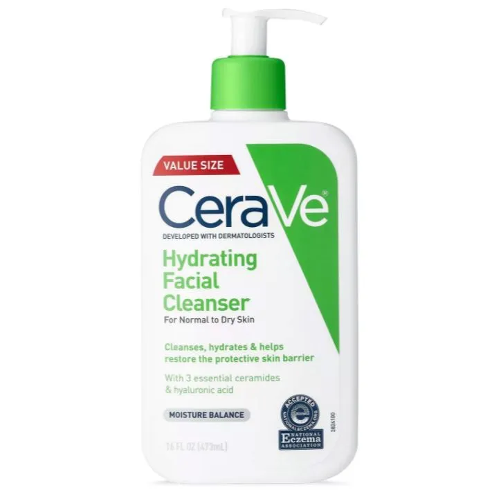 CeraVe Hydrating Facial Cleanser for Normal to Dry Skin