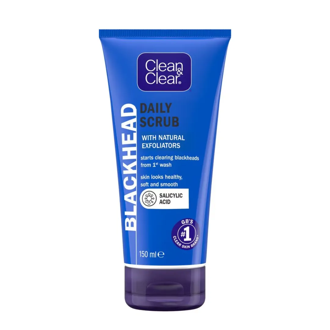 Clean & Clear Blackhead Clearing Daily Face Scrub 150ml (T)