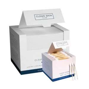 Clean Skin Club Towels & Swabs Set