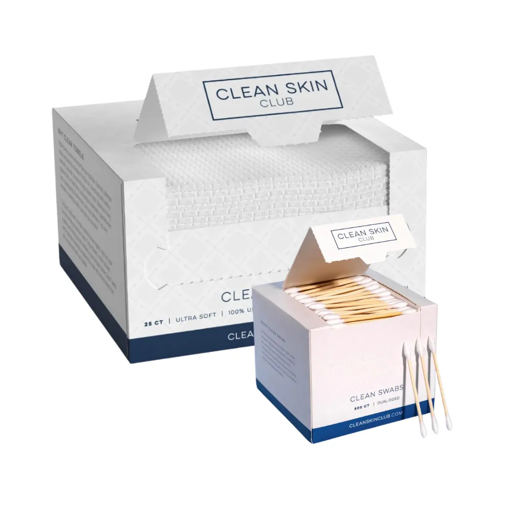 Clean Skin Club Towels & Swabs Set