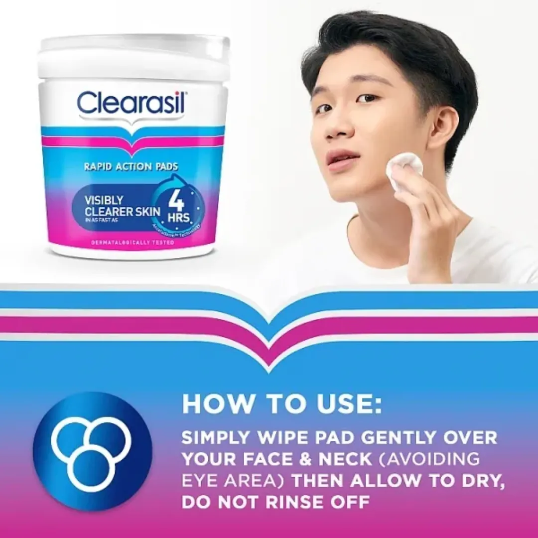 Clearasil Ultra Rapid Action Resurfacing Pads x 65 (T)