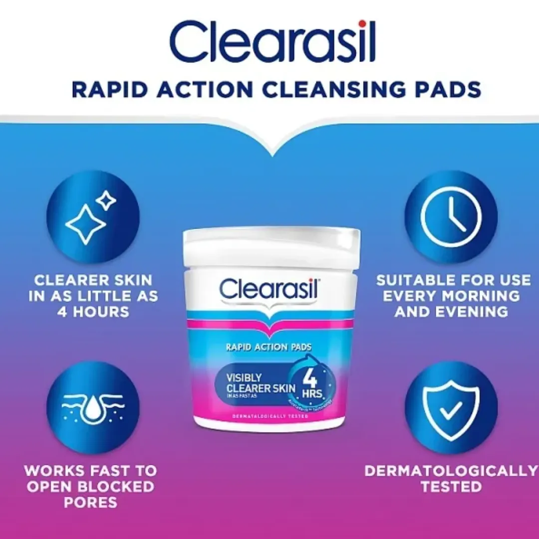 Clearasil Ultra Rapid Action Resurfacing Pads x 65 (T)