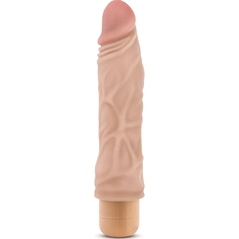 Dr Skin Cock Vibe 10 8.5in Vibrating Cock Beige