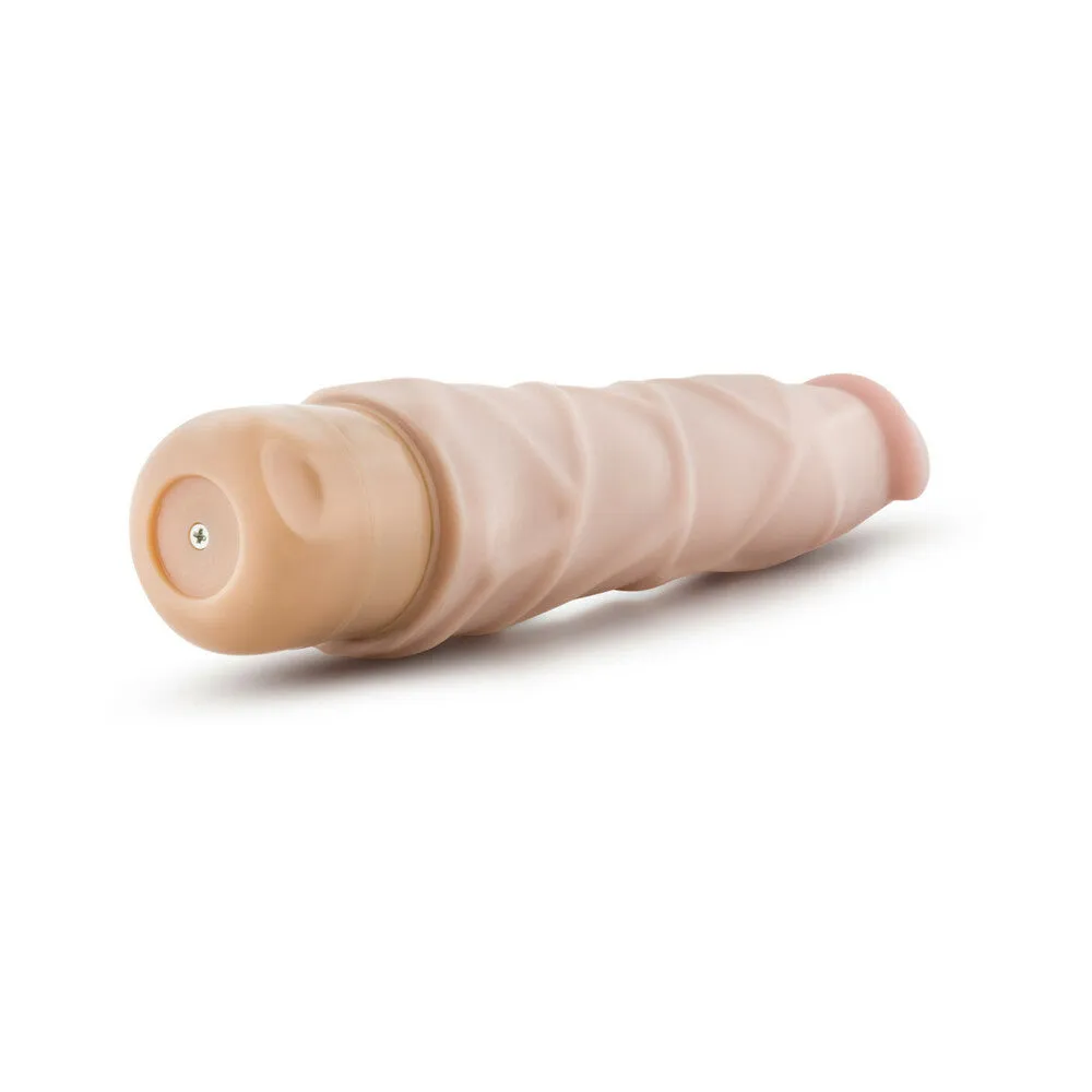 Realistic 9-Inch Beige Vibrating Dildo - Dr. Skin Vibe 1