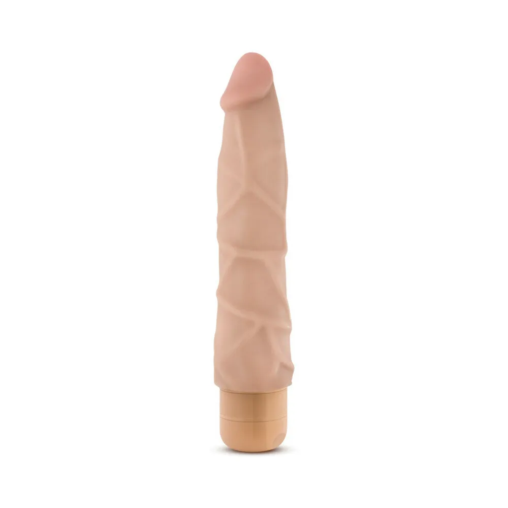 Realistic 9-Inch Beige Vibrating Dildo - Dr. Skin Vibe 1