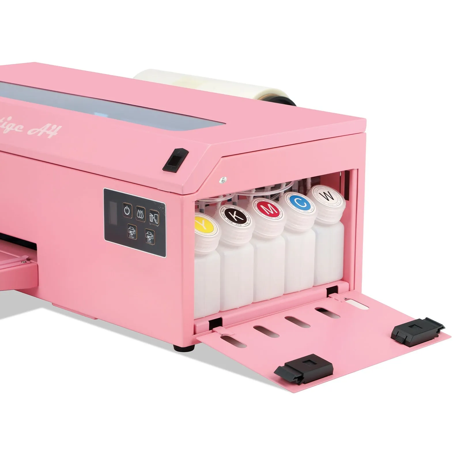 DTF Station Prestige A4 DTF Printer with Ink, Film, and Supplies - Pink