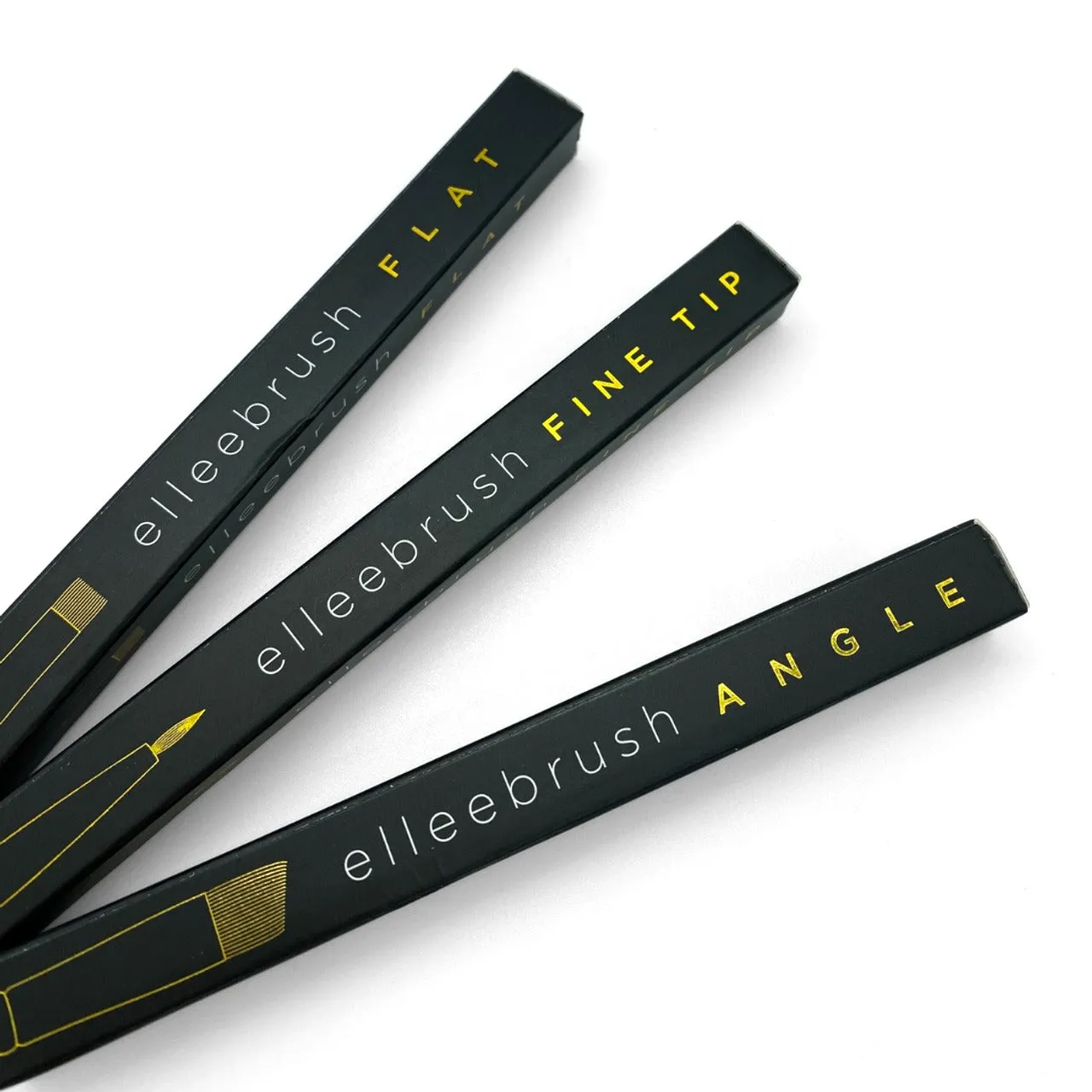 Elleebrush Trilogy Set: The Ultimate Brow And Lash Artistry Brush Kit