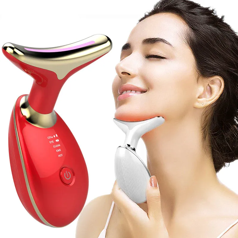 EMS LED Thermal Neck Lifting and Tighten Massager