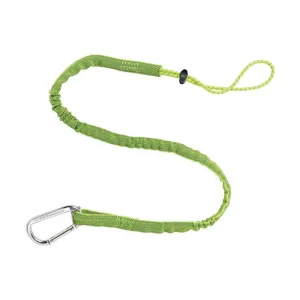 Ergodyne Squids 3100 Single Carabiner Tool Lanyard - 10lbs, Lime, Standard, Box of 6