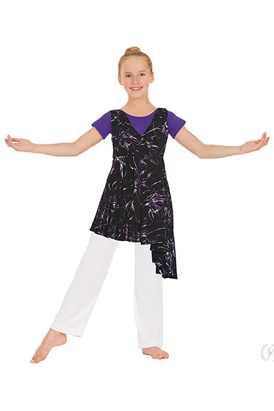 Eurotard 83829C Girls Opulent Orchid Wrap Front Dance Overlay