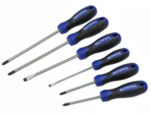 Faithfull Soft Grip Screwdriver Boxed Set 6 Pack