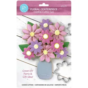 Floral Centerpiece Cookie Cutter 4 pc Set