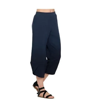 Focus Fashion Dip-Dye Pull-On Pant in Navy/Black - FT-4067-NV/BK