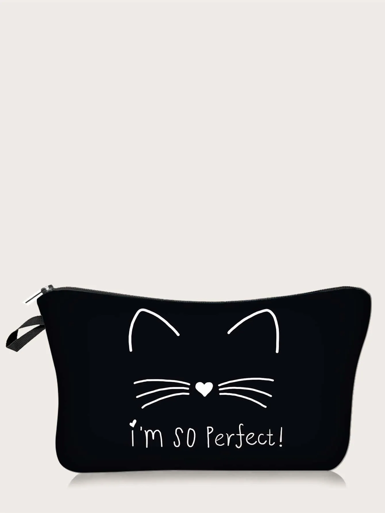 I Am So Perfect Cat Cosmetic Bag Makeup Bag Cosmetic Organizer Toiletries Bag