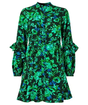 Joe Browns 14 Green Winter Florals Tunic Dress