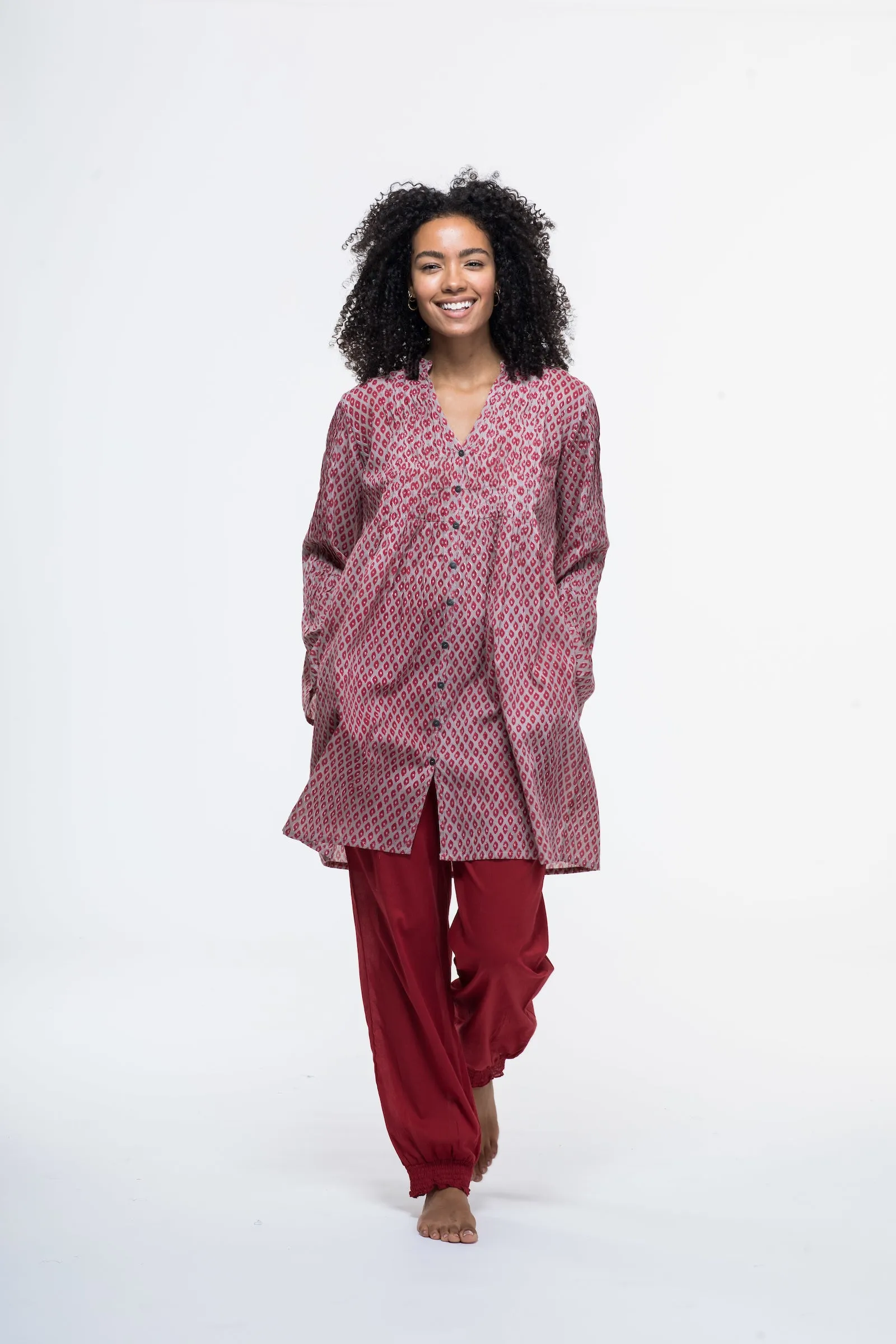 Kiran Tunic Hand Block Printed in Pure Cotton