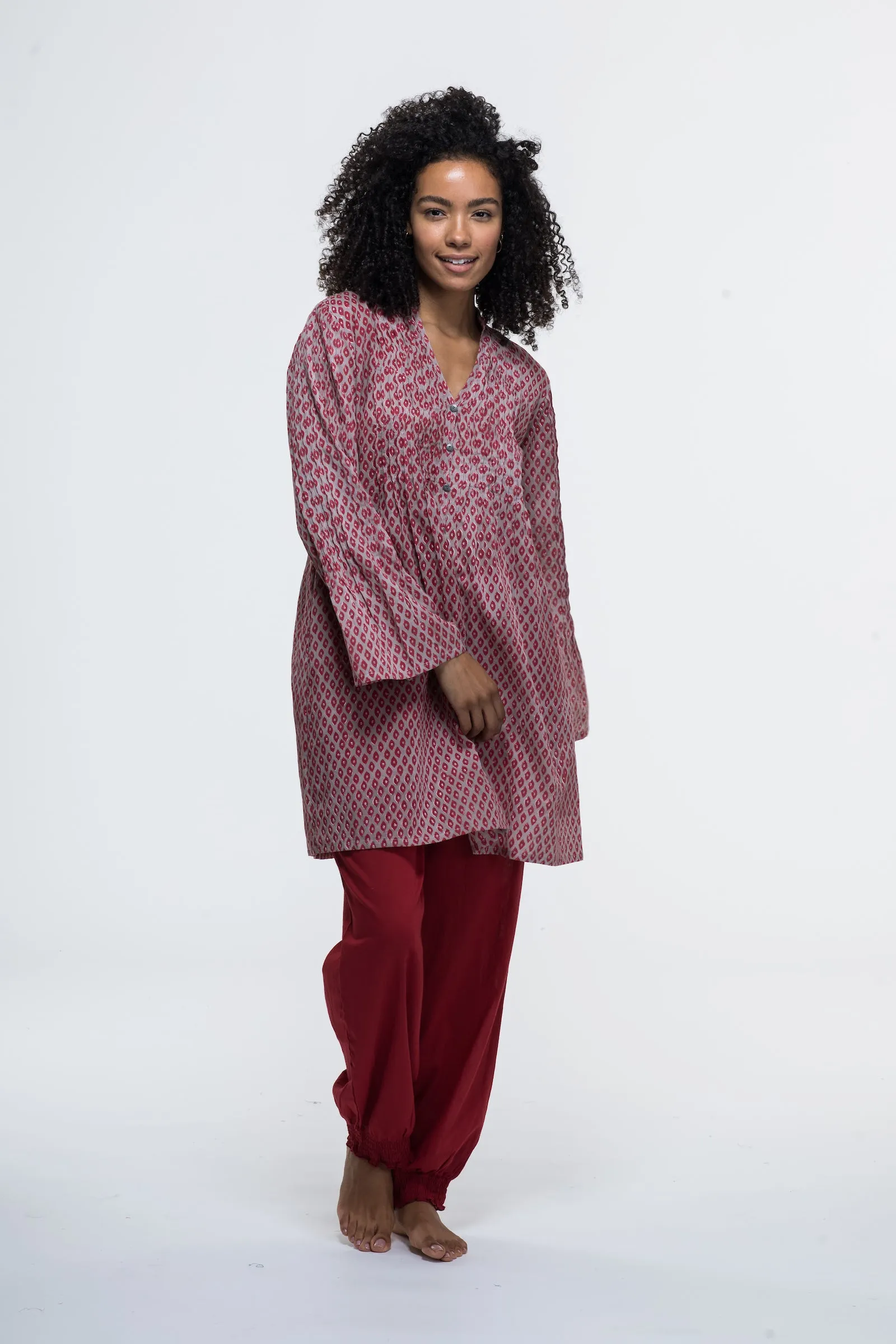 Kiran Tunic Hand Block Printed in Pure Cotton