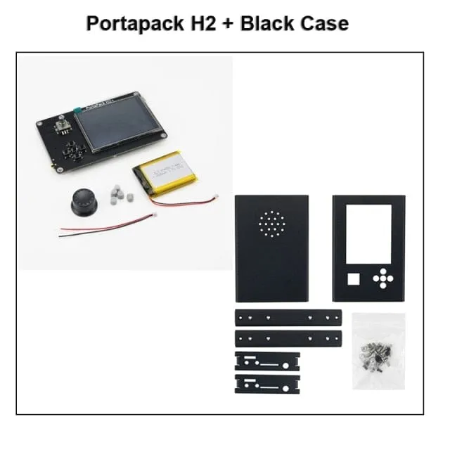 Mayhem Portapack H2 Hackrf One SDR Software Defined Radio 1MHz-6GHz Optional Metal Case Antennas kits DIY Fast Assemble