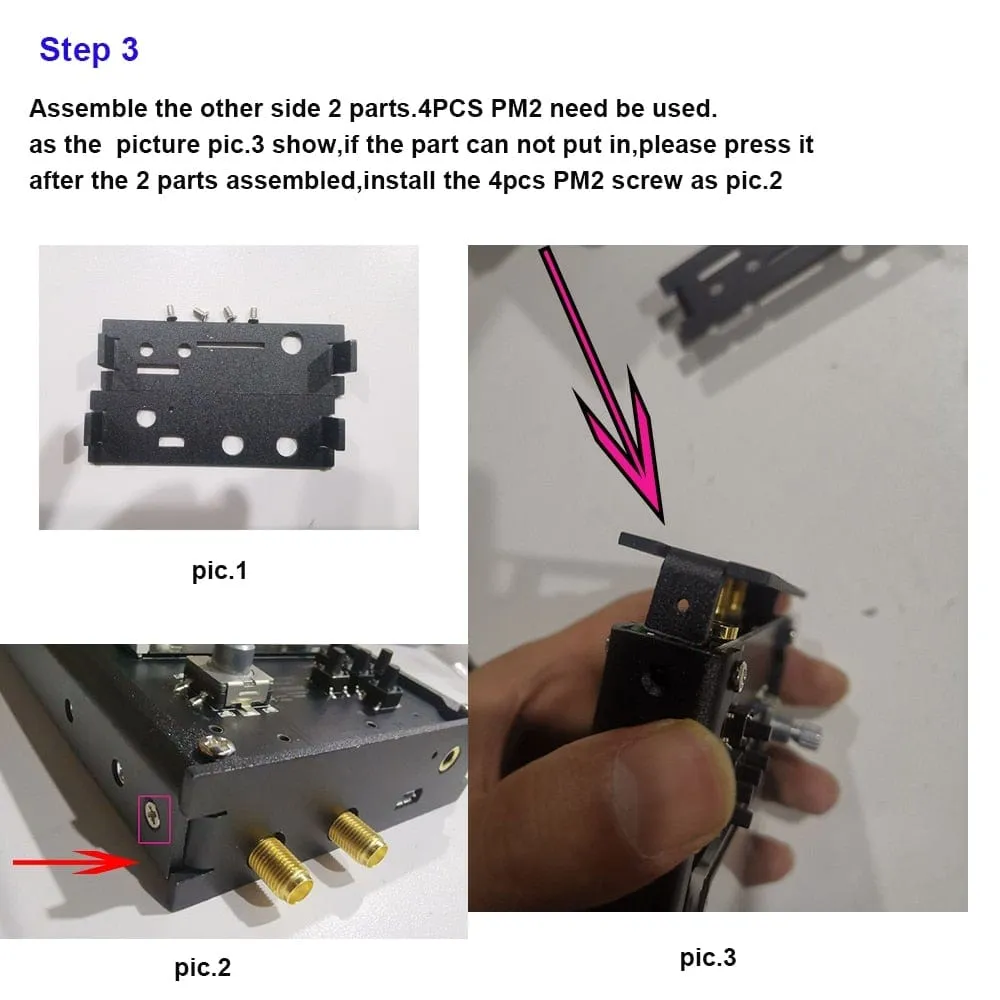 Mayhem Portapack H2 Hackrf One SDR Software Defined Radio 1MHz-6GHz Optional Metal Case Antennas kits DIY Fast Assemble