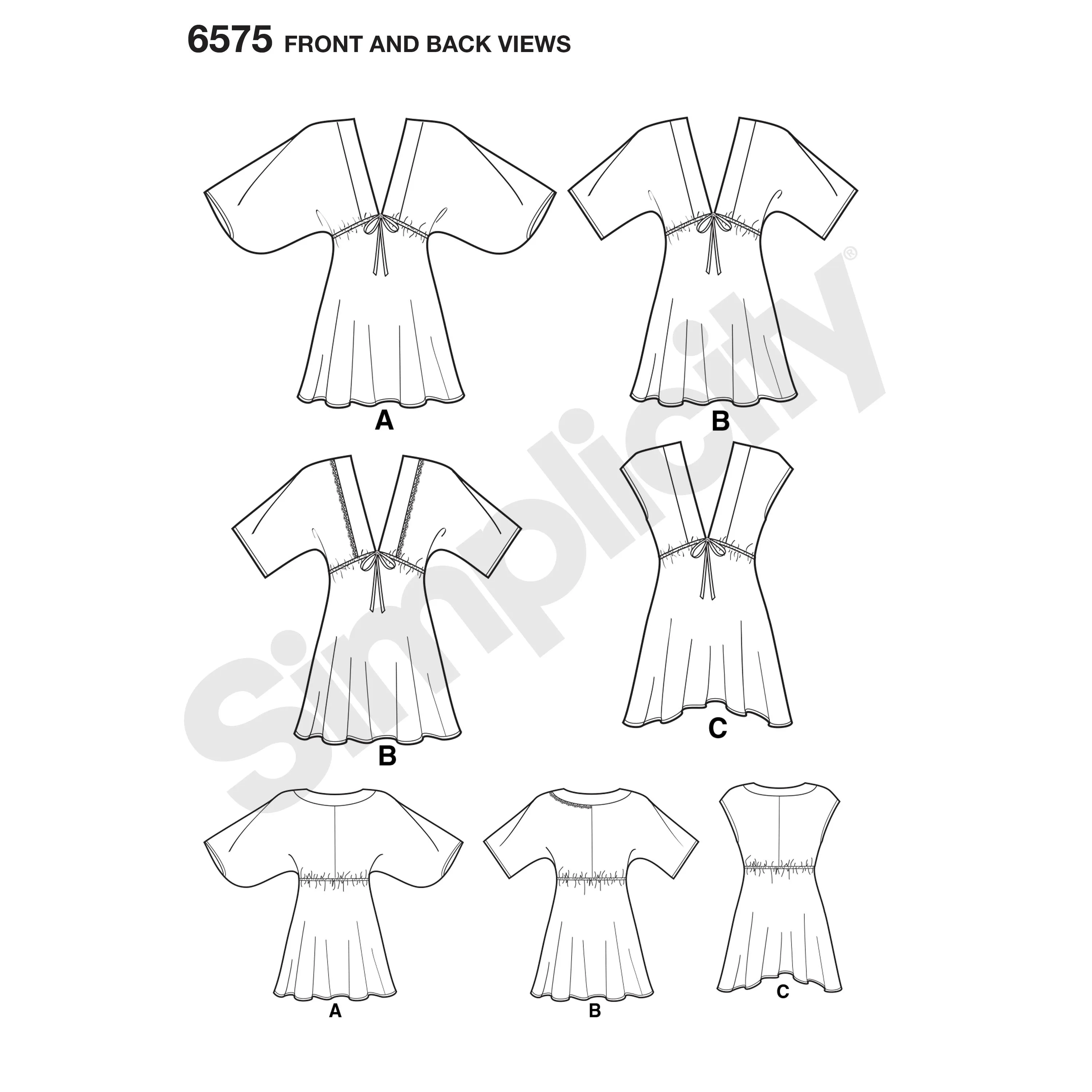 Newlook Pattern 6575 Misses' Tunics