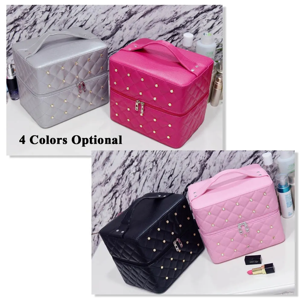 Obsessions PU Makeup-Travel -Cosmetic- Multifunctional Case