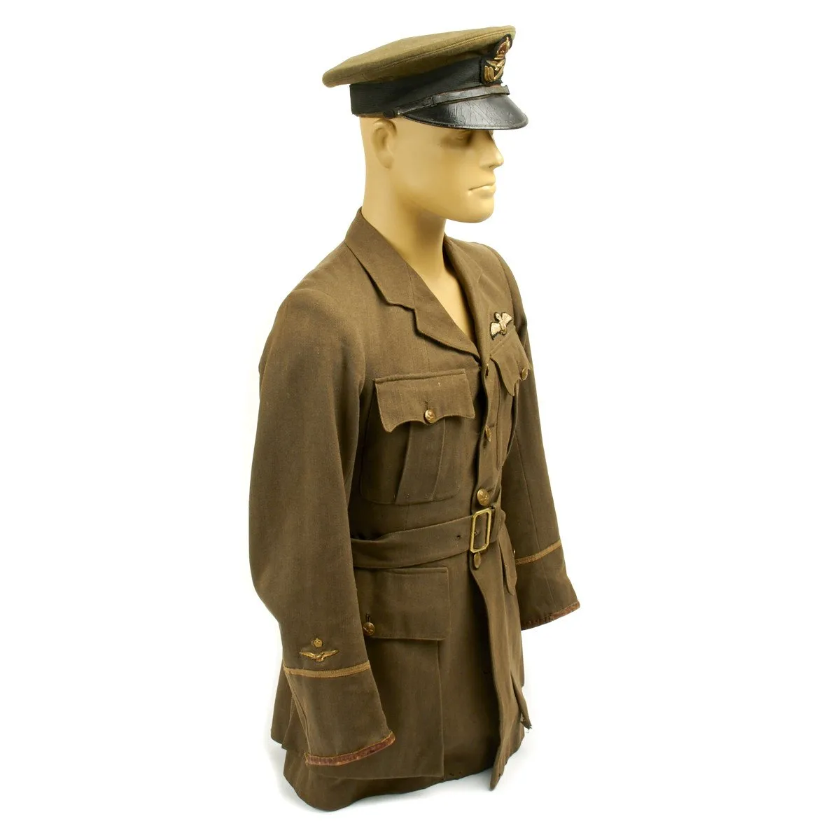 Original WWI British 1918 Royal Air Force Officer Named Uniform Set - Rare