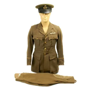 Original WWI British 1918 Royal Air Force Officer Named Uniform Set - Rare