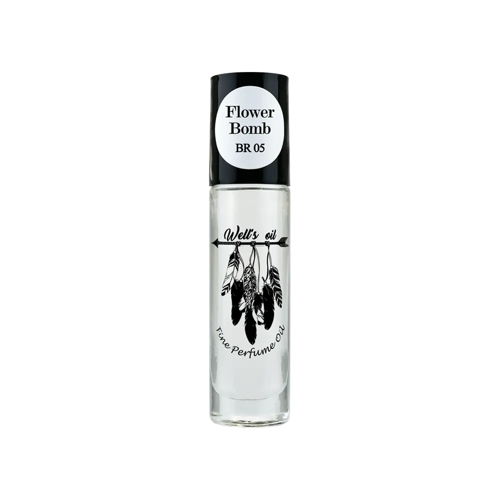 Perfume Oil Roll-On 0.33 fl Oz Inspired by Flower Bomb Type