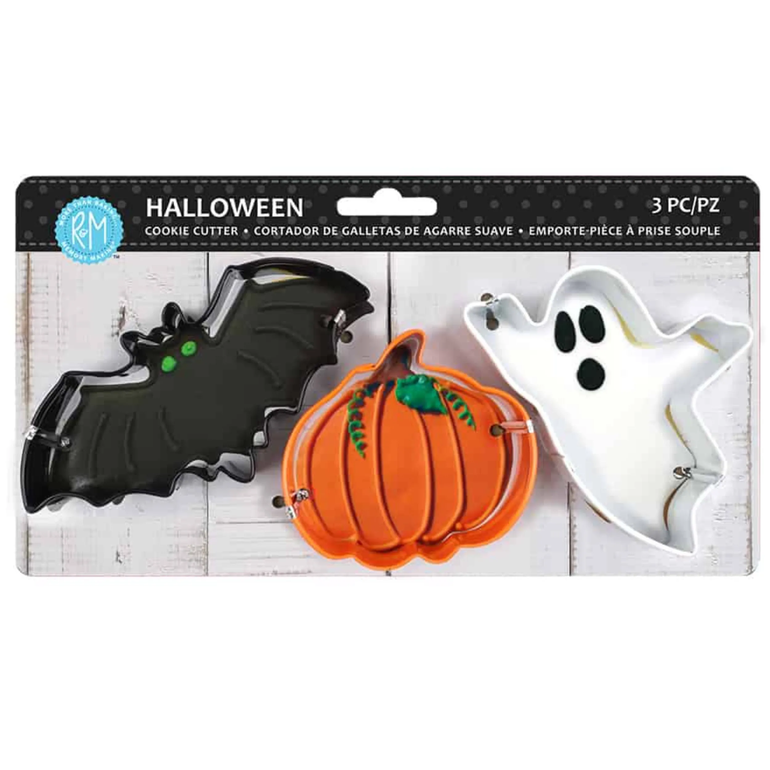 R&M Color Cookie Cutter 3 Piece Set - Halloween