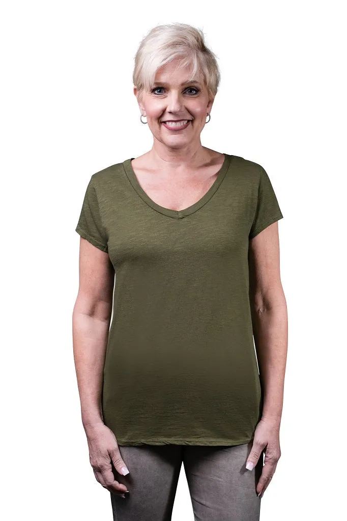 Remington V-Neck Cotton Tee (BSS177) - FINAL SALE