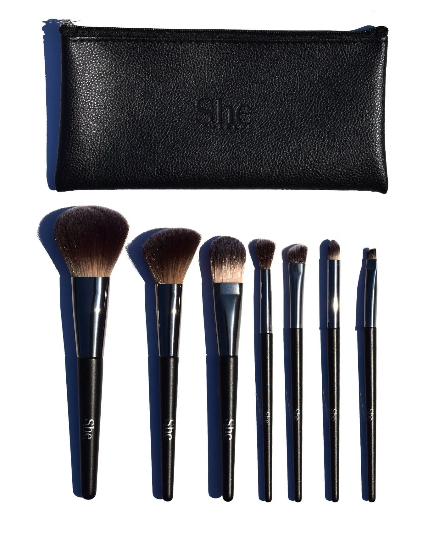 S.he Black Makeup Brush Set