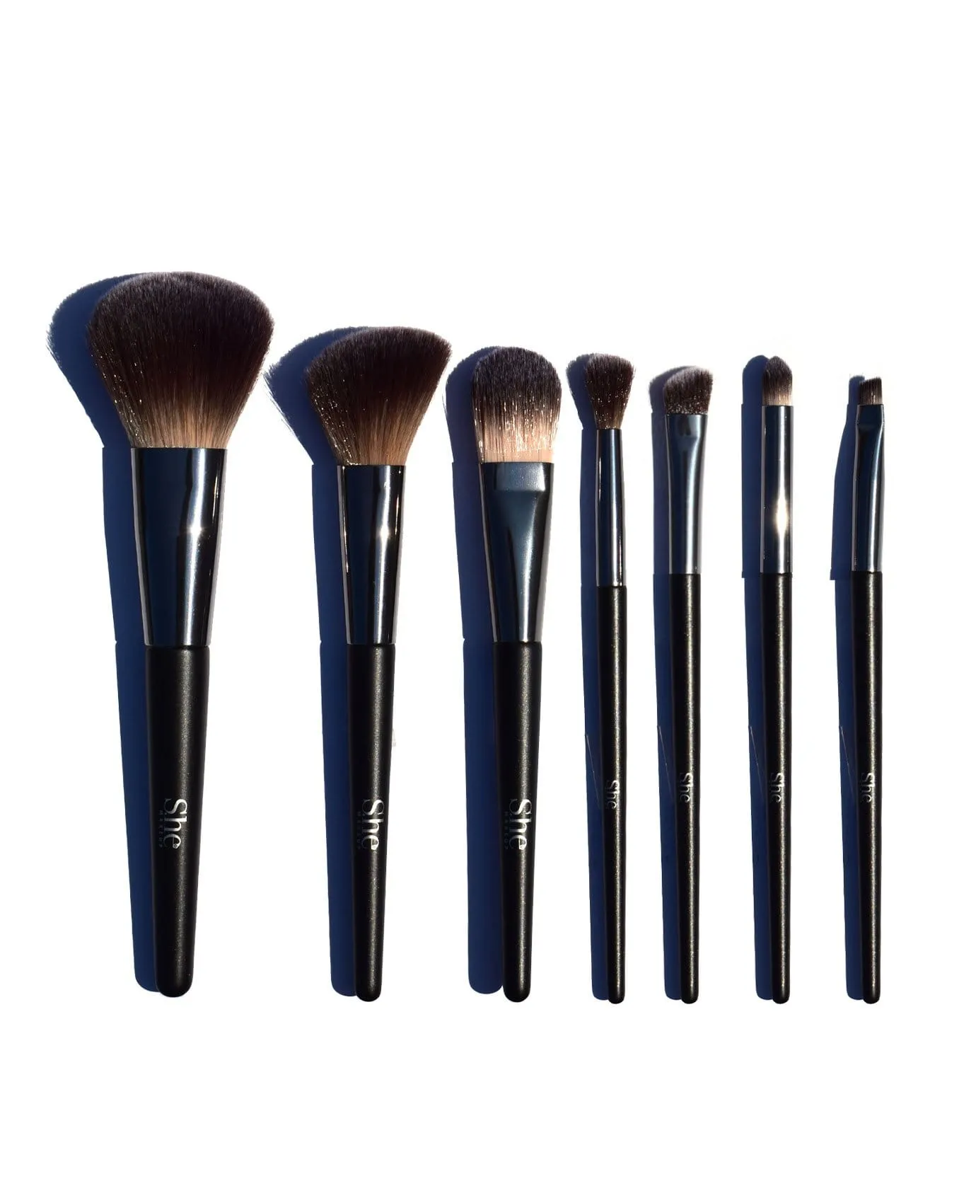 S.he Black Makeup Brush Set