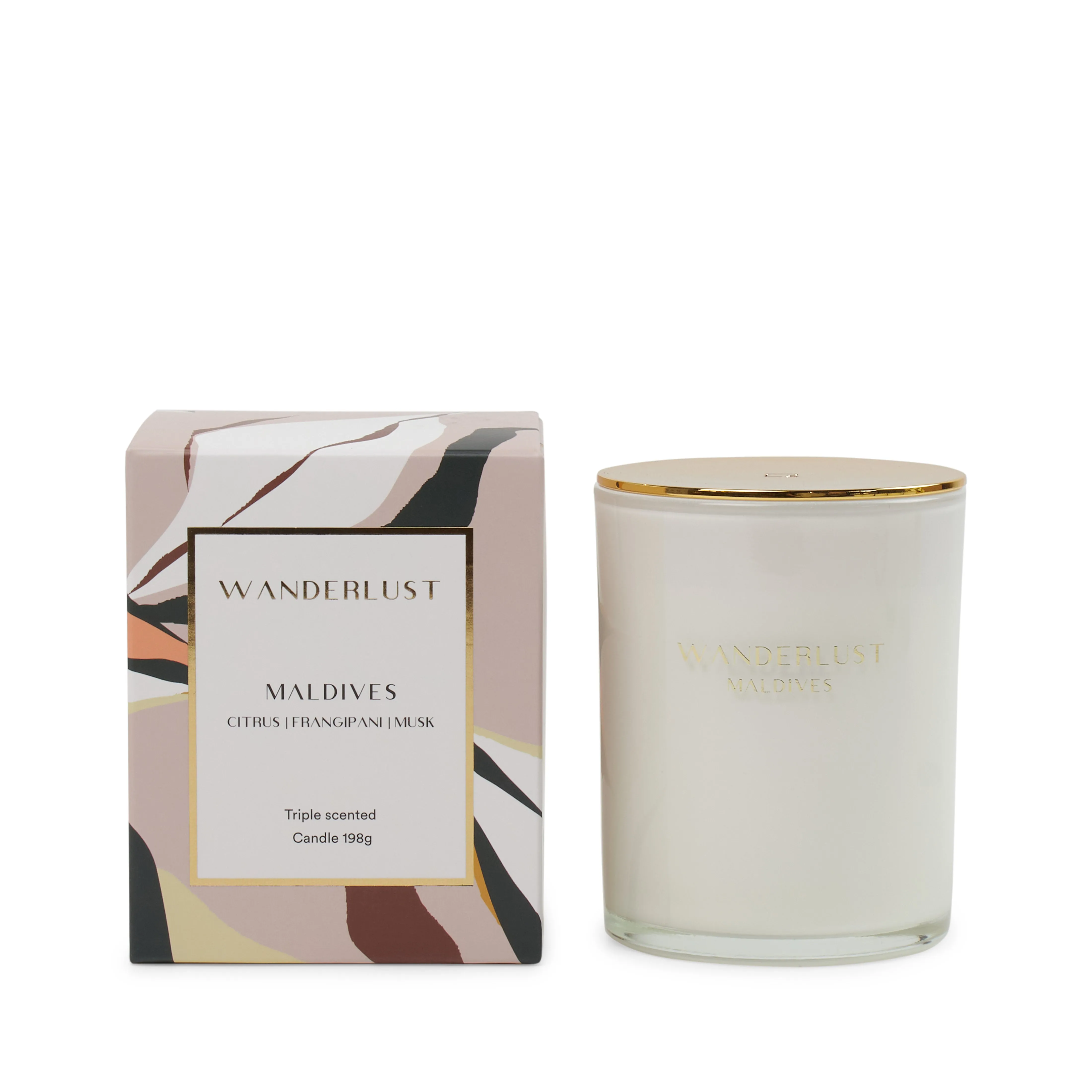 Wanderlust Candle with Lid 198g - Maldives